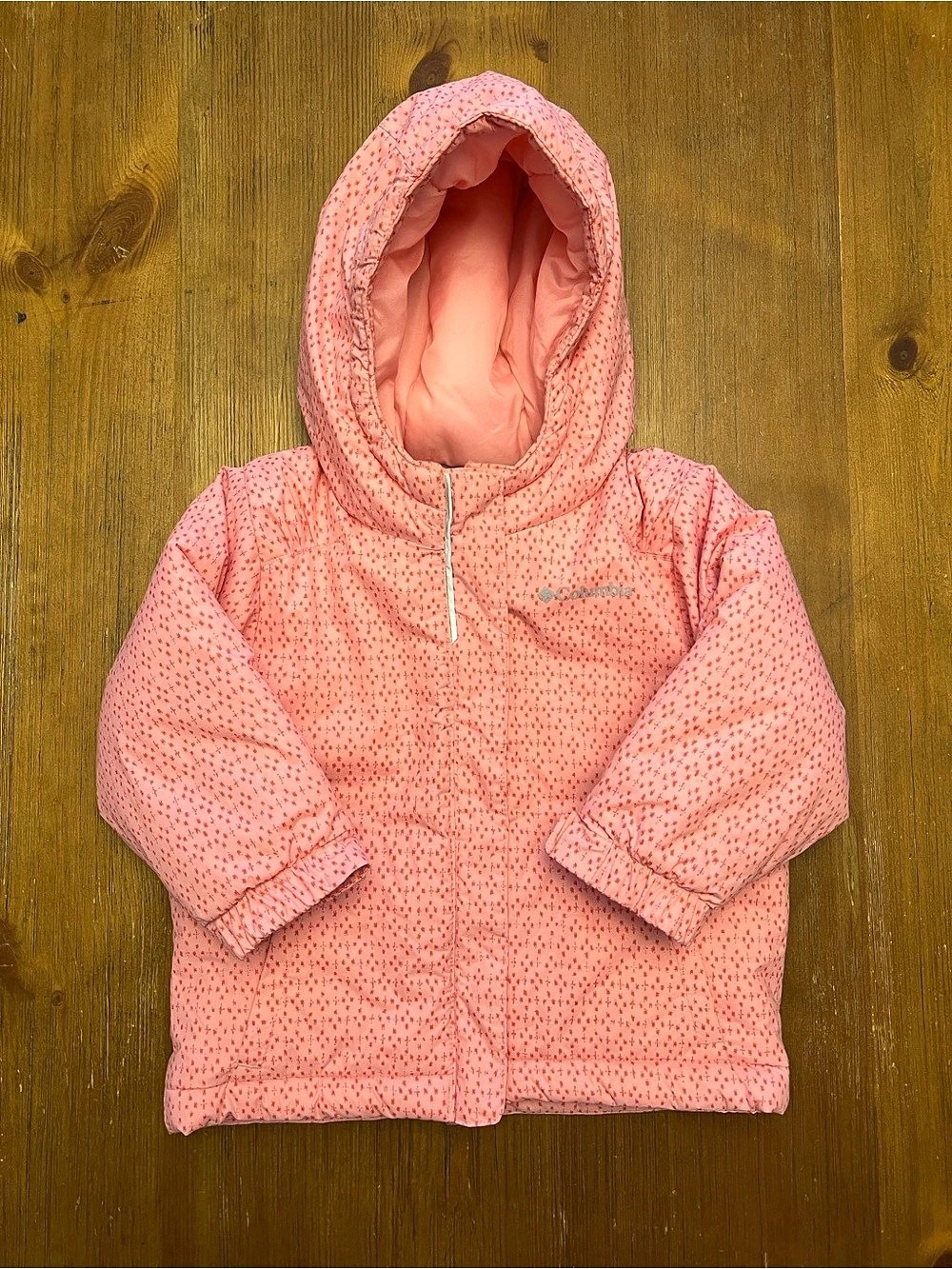 Columbia Girls' Pink Hooded Puffer Size 2T